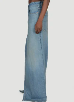 Double-Front Draped Jeans>Balenciaga New