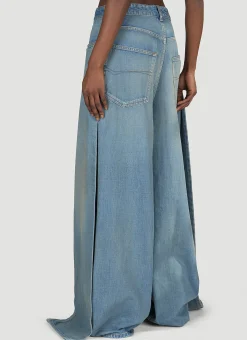Double-Front Draped Jeans></noscript>Balenciaga New