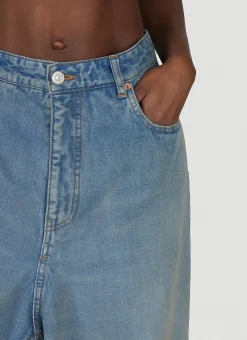 Double-Front Draped Jeans></noscript>Balenciaga New