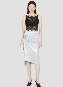 Draped Lurex Skirt>Paco Rabanne Sale