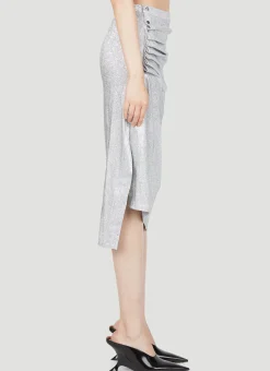 Draped Lurex Skirt></noscript>Paco Rabanne Sale