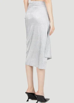 Draped Lurex Skirt></noscript>Paco Rabanne Sale