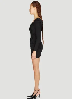 Draped Mini Dress></noscript>Saint Laurent Online