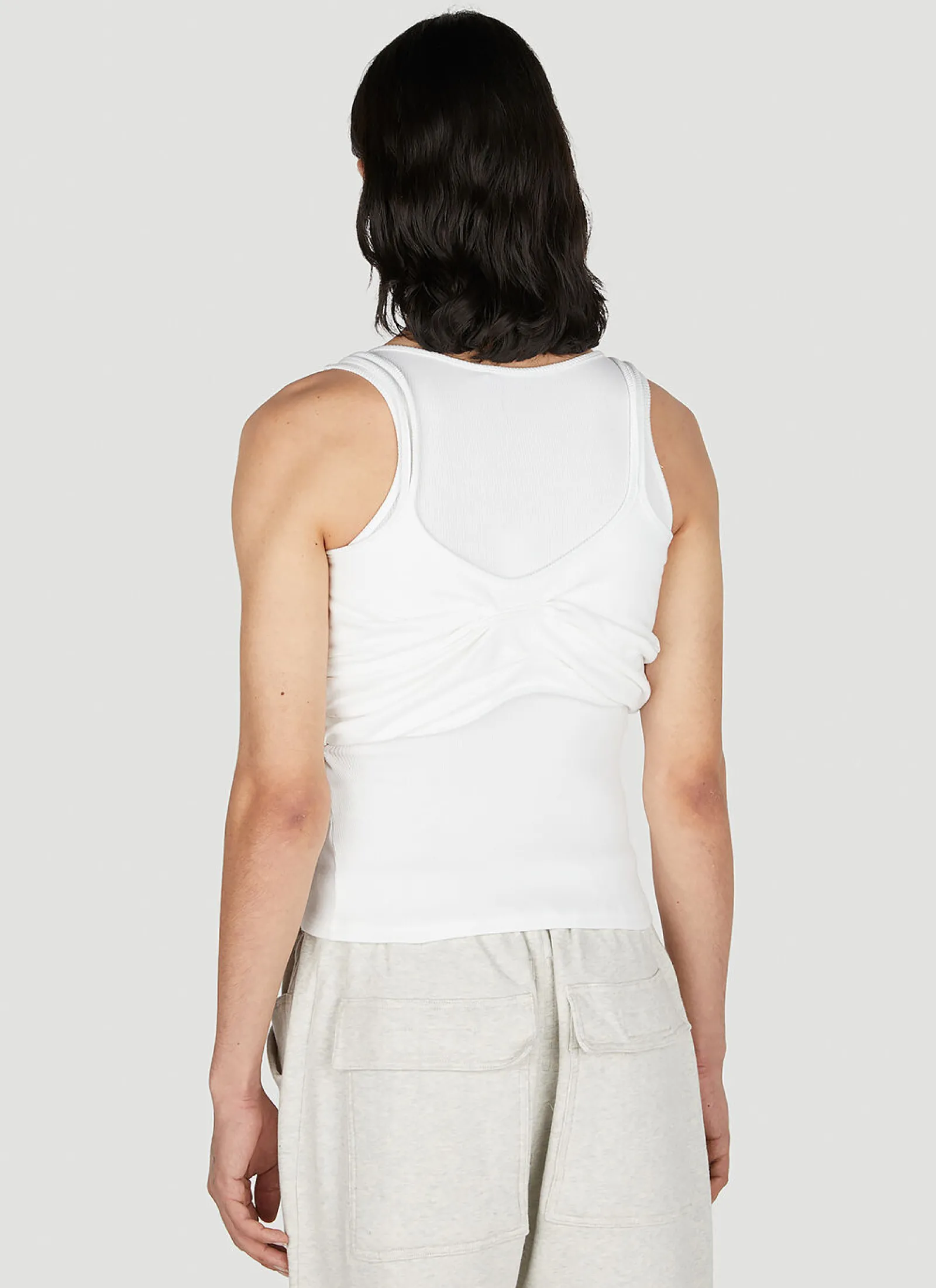 Men Mainline:RUS/Fr.CA/DE Tops^Draped Tank Top