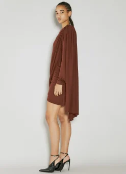 Draped Wool Dress>Saint Laurent Discount