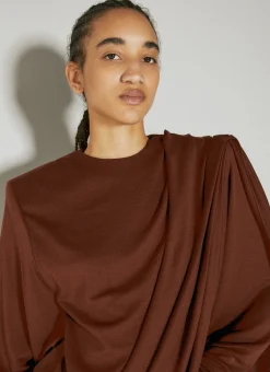 Draped Wool Dress></noscript>Saint Laurent Discount