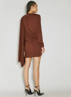 Draped Wool Dress></noscript>Saint Laurent Discount