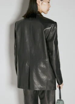 Drapey Oversized Leather Blazer></noscript>Alexander Wang Clearance