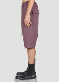 Men Rick Owens Shorts^Drawstring Bermuda Shorts
