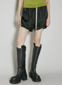 Drawstring Satin Shorts></noscript>Rick Owens Outlet