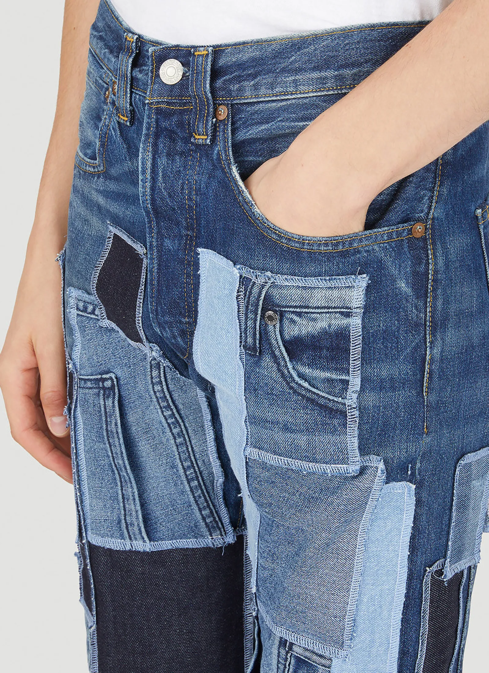 Men DRx FARMAxY FOR LN-CC x LEVI'S Jeans^Drop 6 Patchwork Jeans