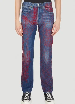 Men DRx FARMAxY FOR LN-CC x LEVI'S Jeans^Drop 6 Web Stitch Jeans