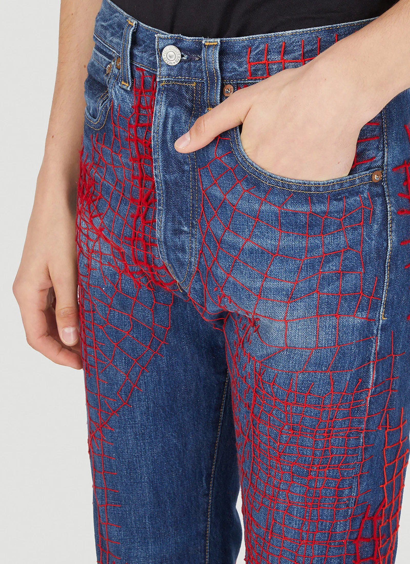 Men DRx FARMAxY FOR LN-CC x LEVI'S Jeans^Drop 6 Web Stitch Jeans