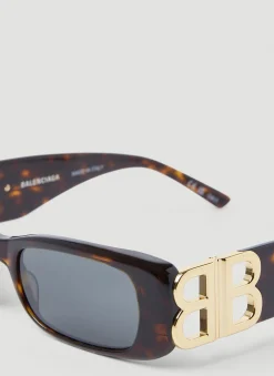 Men Balenciaga Sunglasses^Dynasty Rectangle Sunglasses