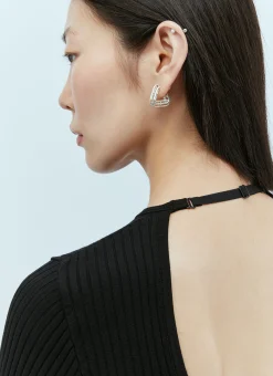 Elastic Wrists Rib Knit Sweater>Courrèges Outlet