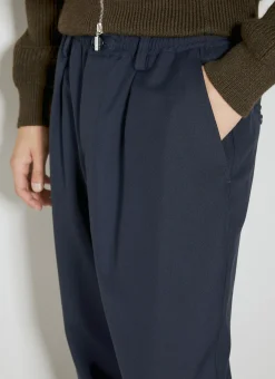 Men Marni Pants^Elasticated Waistband Wool Pants