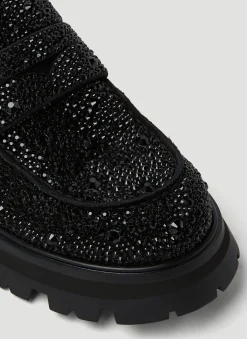 Embellished Platform Loafers><noscript><img width=