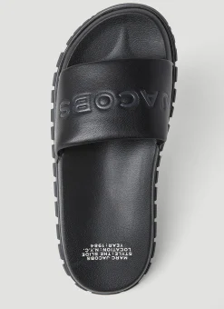 Embossed Logo Leather Slides></noscript>Marc Jacobs Online