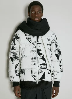 Men Y-3 Scarves^Embossed Logo Scarf