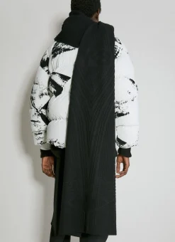 Men Y-3 Scarves^Embossed Logo Scarf