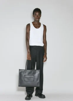 Men Dolce & Gabbana Tote Bags^Embossed Logo Tote Bag