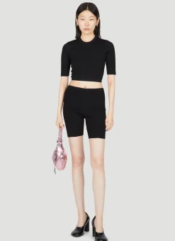 Embroidered Logo Cycling Shorts>Paco Rabanne Best