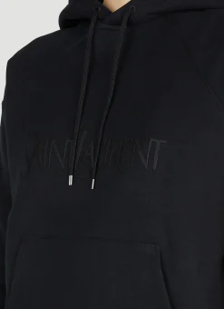 Embroidered Logo Hooded Sweatshirt><noscript><img width=