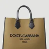 Men Dolce & Gabbana Tote Bags^Embroidered Logo Tote Bag
