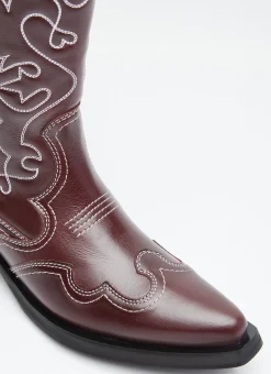 Embroidered Western Boots>GANNI Hot