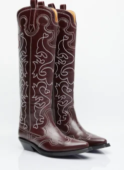 Embroidered Western Boots></noscript>GANNI Hot