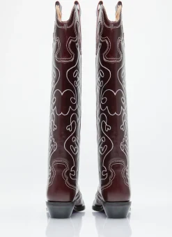Embroidered Western Boots></noscript>GANNI Hot