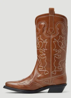 Embroidered Western Boots></noscript>GANNI Outlet