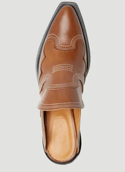 Embroidered Western Mules></noscript>GANNI Discount