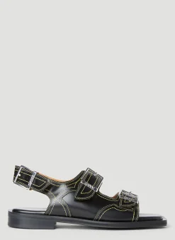 Embroidered Western Sandals>GANNI Clearance