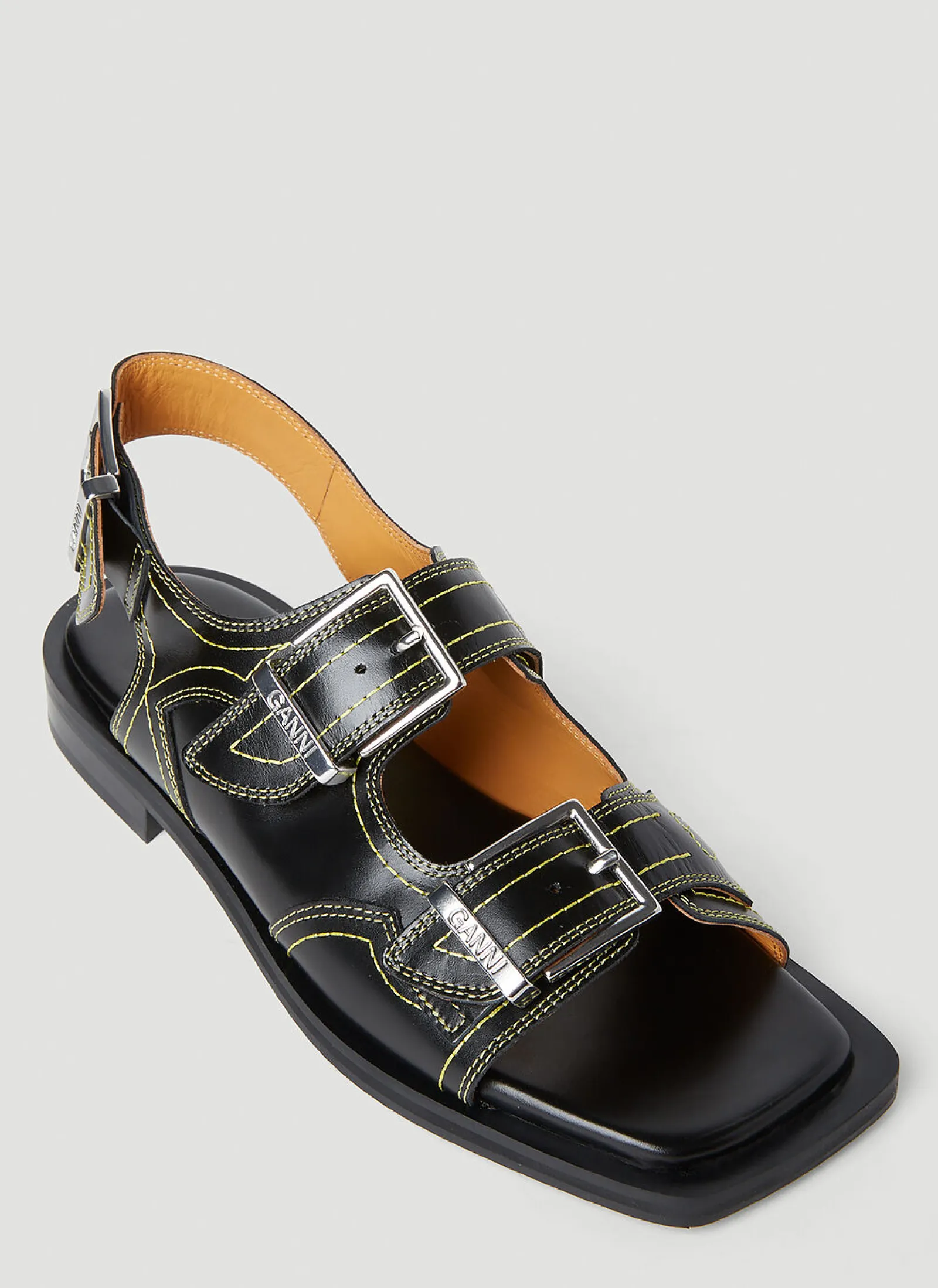 Embroidered Western Sandals>GANNI Clearance