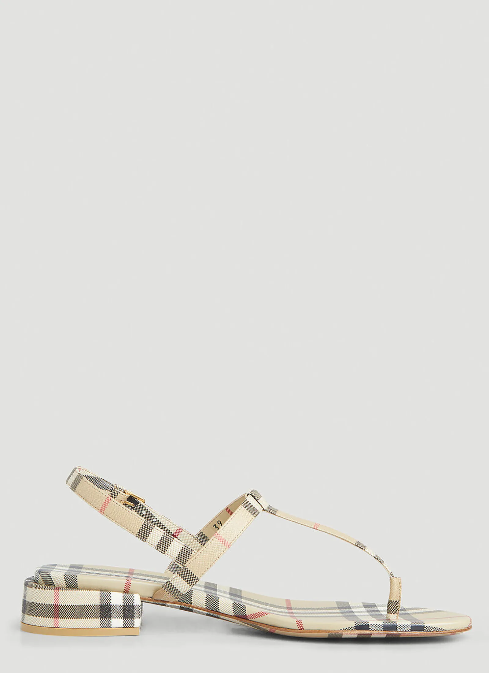 Emily Low Heel Vintage Check Sandals>Burberry Clearance