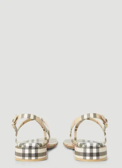 Emily Low Heel Vintage Check Sandals><noscript><img width=