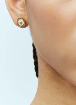 Men Versace Jewellery^Enamel Medusa Stud Earrings