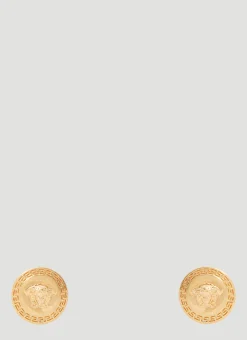 Men Versace Jewellery^Enamel Medusa Stud Earrings