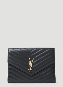 Envelope Logo Clutch>Saint Laurent Hot