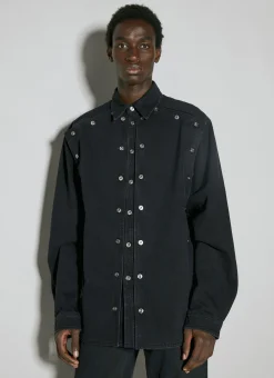 Men Y/Project Shirts^Evergreen Snap Off Denim Shirt