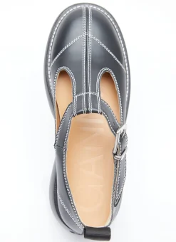 Everyday Buckle Mary Jane Flats></noscript>GANNI New