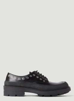 Men Alexander McQueen Lace Ups^Eyelet Derby Shoes