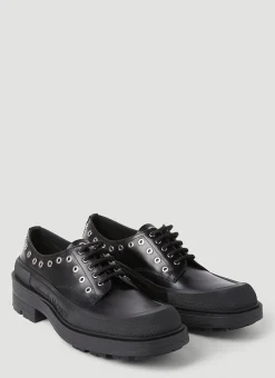 Men Alexander McQueen Lace Ups^Eyelet Derby Shoes