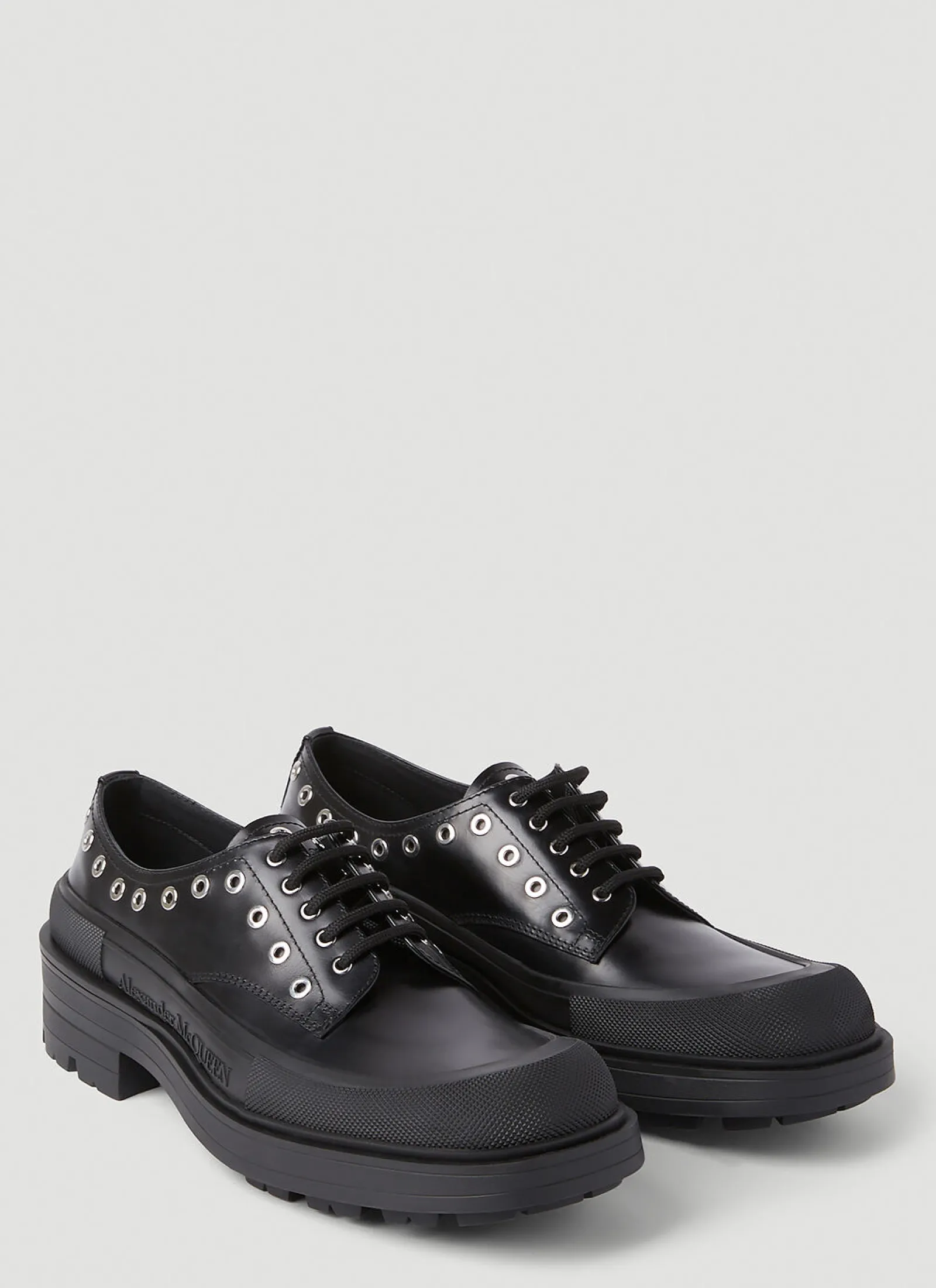 Men Alexander McQueen Lace Ups^Eyelet Derby Shoes