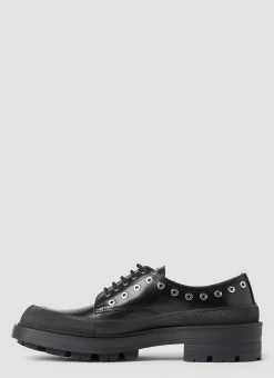 Men Alexander McQueen Lace Ups^Eyelet Derby Shoes