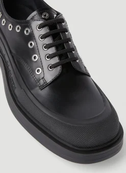 Men Alexander McQueen Lace Ups^Eyelet Derby Shoes
