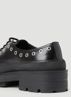Men Alexander McQueen Lace Ups^Eyelet Derby Shoes