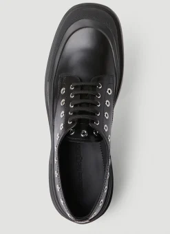 Men Alexander McQueen Lace Ups^Eyelet Derby Shoes
