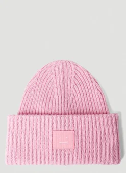 Men Acne Studios Hats^Face Patch Beanie